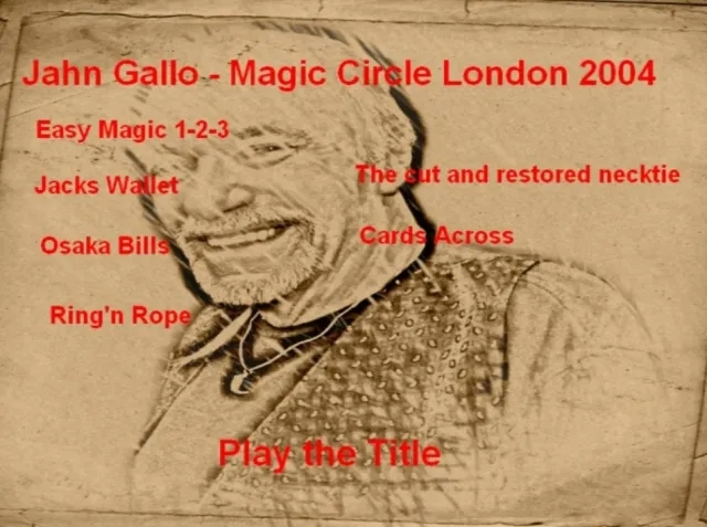 Lecturing at the Magic Circle London by Jahn Gallo - Click Image to Close